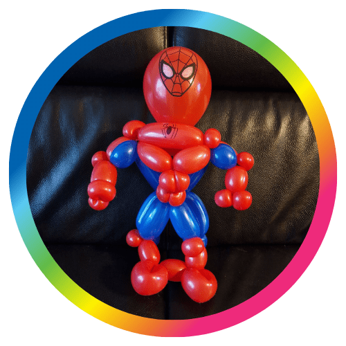 Ballonfiguren-Schminkkoppies-Amsterdam-spiderman